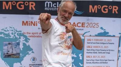 Adam Arrives in Recife After Completing Leg 4 of the Mini Globe Race