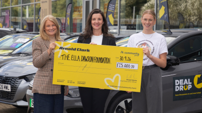 Arnold Clark and the Ella Dawson Foundation begin a new three-year, £25,000 strategic partnership